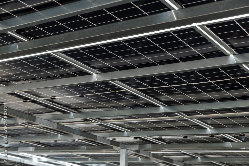 Solar cell photovoltaic panels technology for renewable energy solution on roof. Electrical energy obtained from nature sunlight clean renewable energy. Solar cell photovoltaic panels technology for renewable energy solution on roof. Electrical energy obtained from nature sunlight clean renewable energy.