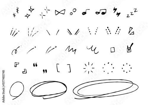 手書き風　かざりセット2
