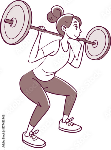 A woman lifting weights in front of a mirror, focusing on strength training and self-improvement.
Perfect for fitness motivation, body transformation themes
