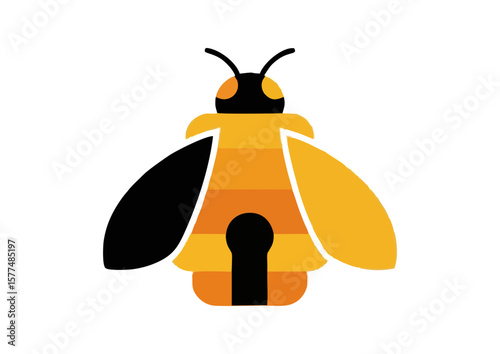 Stylized bee illustration