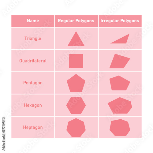 Regular and Irregular Polygons in Euclidean Geometry