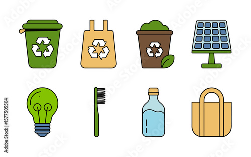 Eco-Friendly Living Sustainable Icons for a Greener Future