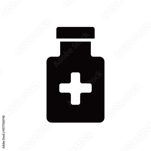 薬のボトルのアイコン
