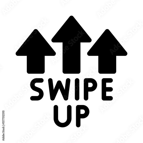 swipe addiction glyph icon