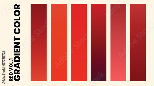 Red gradient vol-1 color palette editable