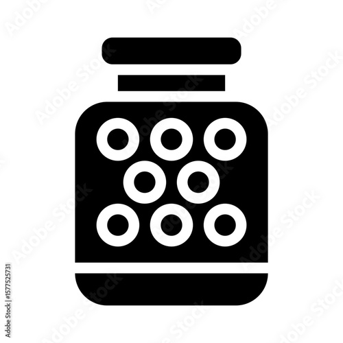 paintball ammo glyph icon
