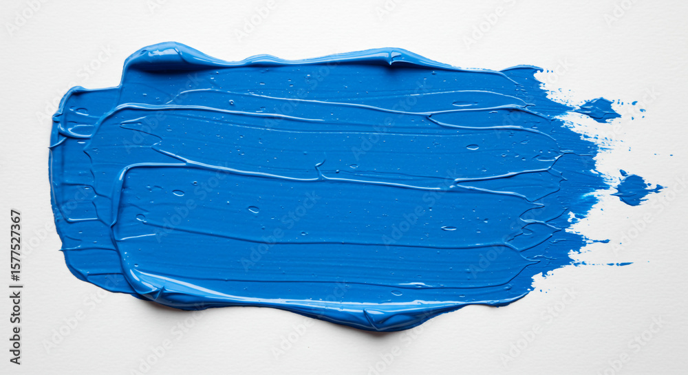 Fototapeta premium Blue paint stroke texture background abstract art design creative backdrop concept