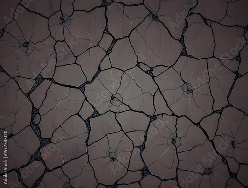 Dramatic Cracked Earth Texture: Arid Landscape Background for Design Projects