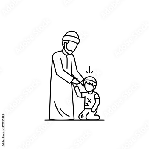 Child receiving vaccination from healthcare worker in clinical setting