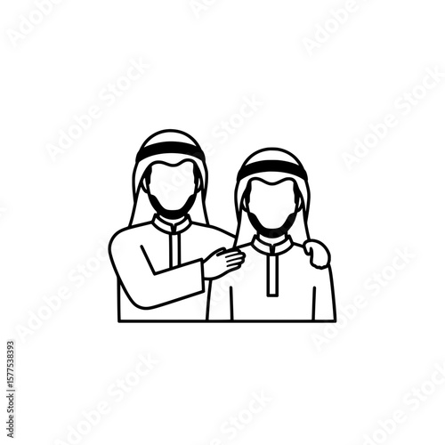 Two health workers in protective gear consulting