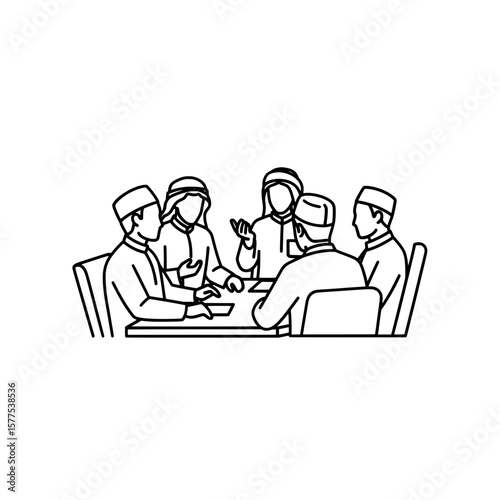 People in a business meeting discussing ideas at a table