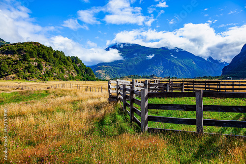 Wooden fence