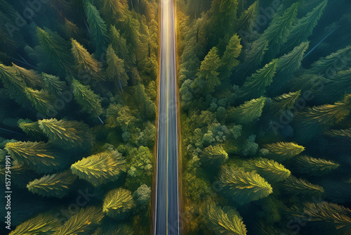 Straße / Wald