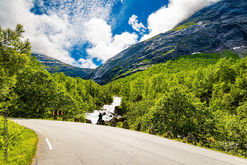 Road in the mountains.  Norway