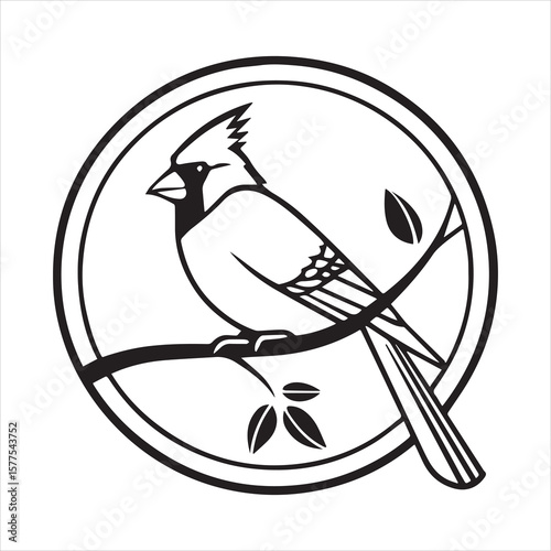 northern cardinal vector art