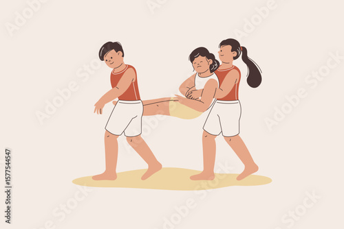 Rescue Drowning First Aid Illustration