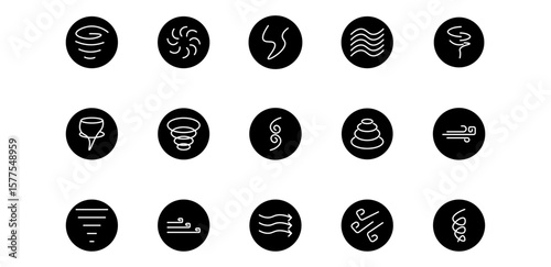 typhoon icon pack illustration