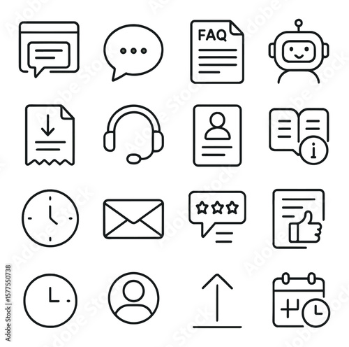 Recovery & rest icon collection. wellness and relaxation linear symbols. sleep, yoga, hydration, calm, meditation, bath, exercise vector icons.