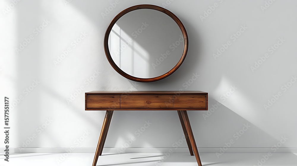 Fototapeta premium Stylish dressing table design for modern interiors high resolution image