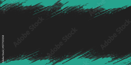 Minimal Abstract Blue Cyan Frame Grunge Sport Design In Black Background