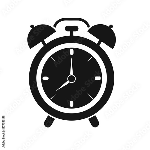 Adobe Illustrator Alarm clock icon Silhouette  Vector Artwork