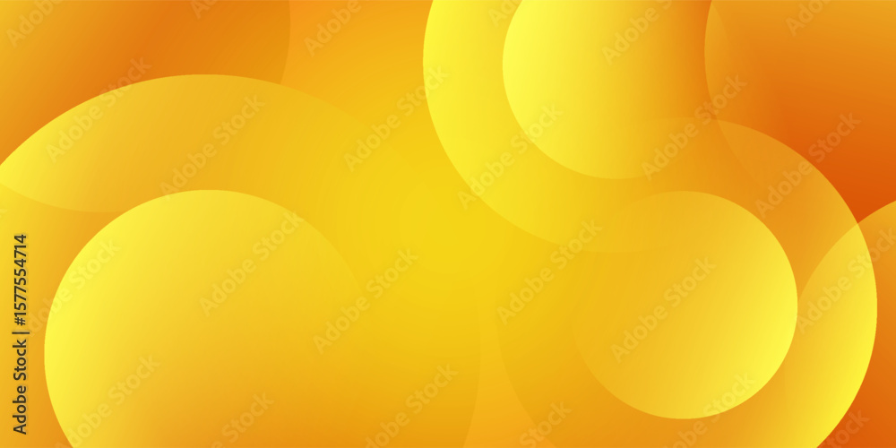 Vibrant orange and yellow background with abstract circular patterns. The background is smooth and bright, featuring orange and yellow hues. Colorful gradient background with copy space.