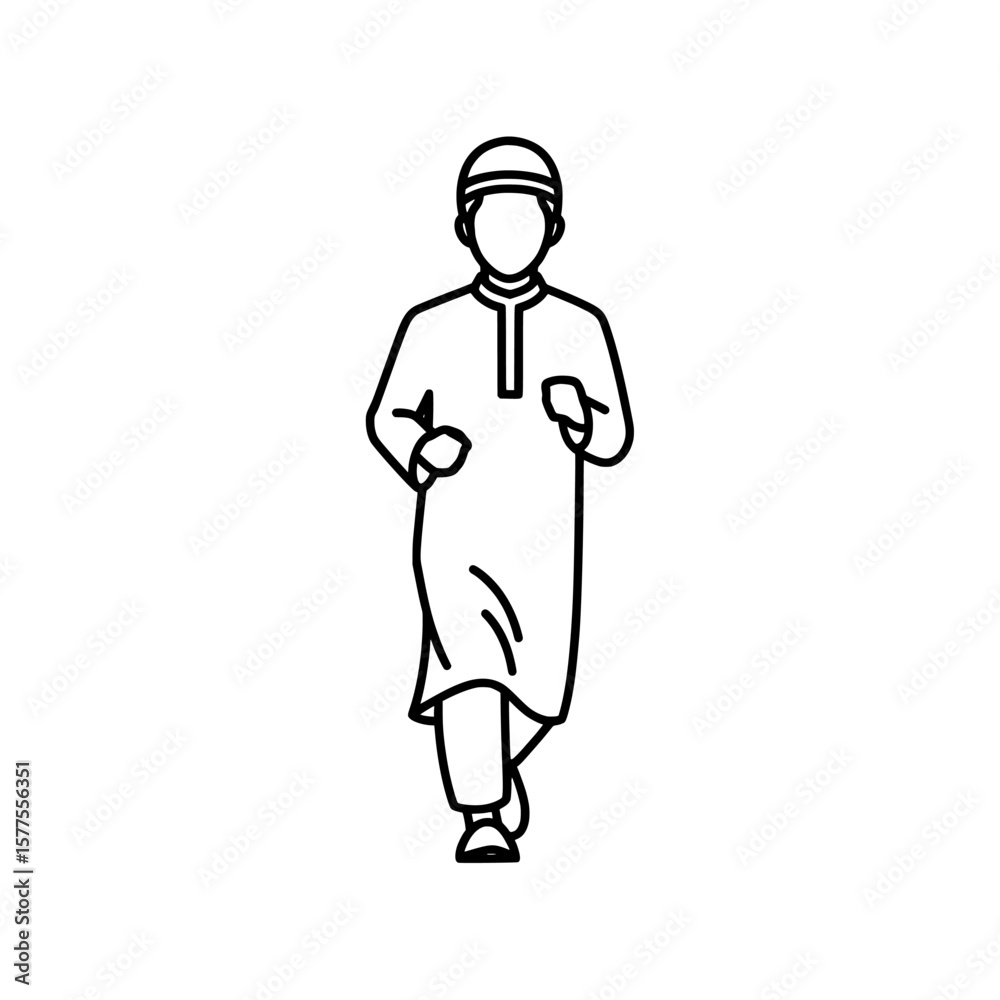Silhouette of a person running in sportswear for fitness and active lifestyle Silhouette of a person running in sportswear for fitness and active lifestyle