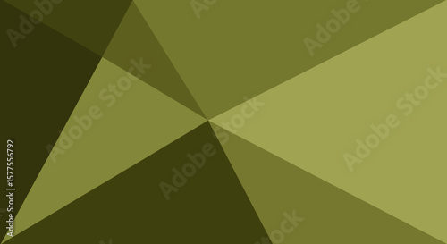 Abstract Geometric Green Tones Background Modern Design With Earthy Palette
