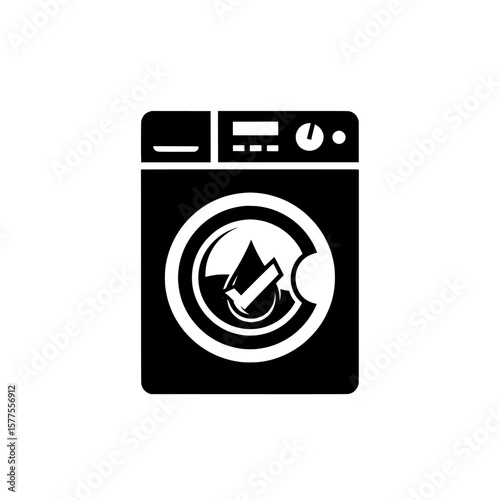 Washing machine front loading machine with control panel