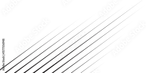 Set of halftone dots gradient pattern texture isolated on white background. Straight dotted spots using halftone circle dot raster texture. Vector blot half tone collection.