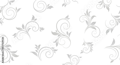 Elegant Swirls & Botanical Accents A Delicate Flourish Design for Your Creative Projects