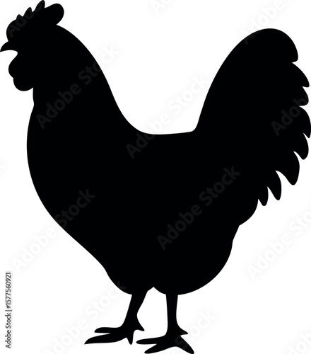 Rooster Silhouette Vector 