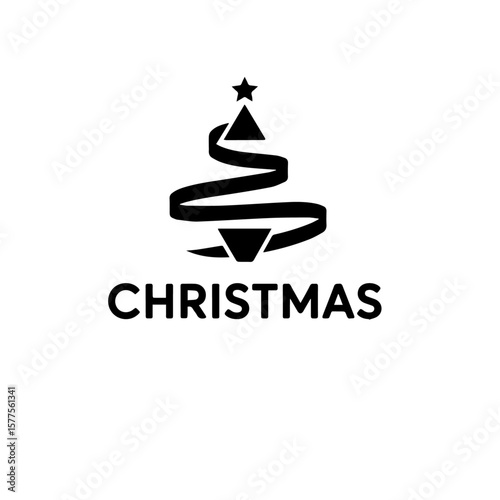 christmas tree vector illustration
