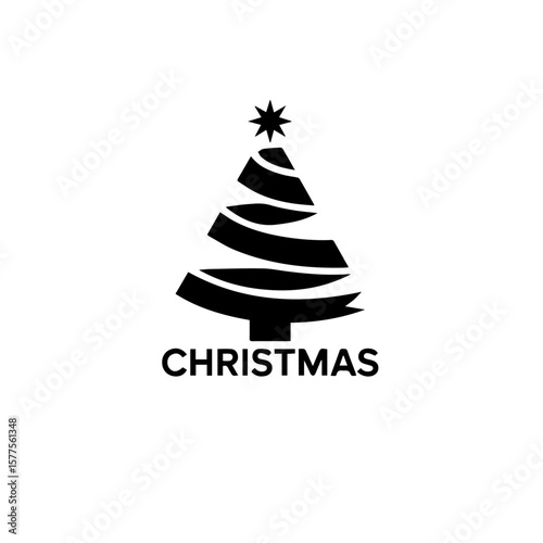 christmas tree vector illustration