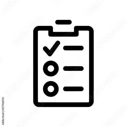 Checklist with checkboxes and circles for task management