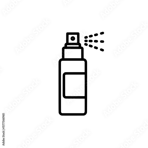 Spray bottle with spray nozzle for cleaning or disinfecting