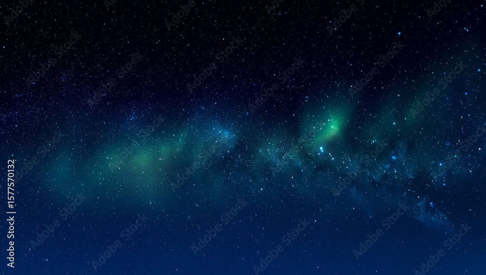 Obraz premium Vast expanse of the night sky filled with countless stars and nebulae