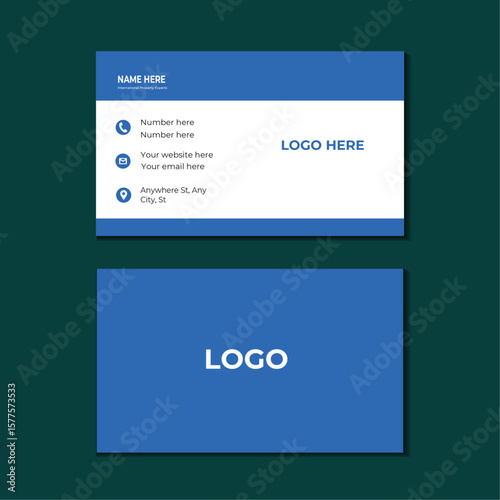 Simple Minimal Business Card Design 