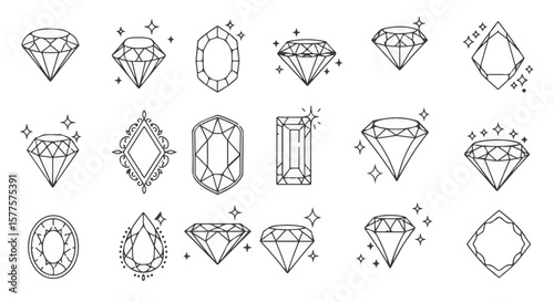 luxurious diamond ornament icon