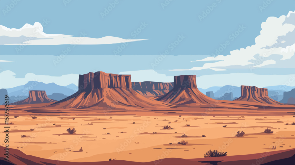 Naklejka premium Dramatic Storm Clearing Over Canyon Landscape with Piercing Light