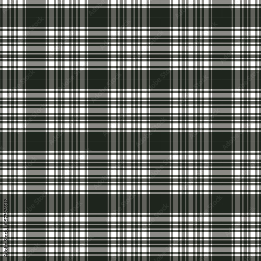 Fototapeta premium Elegant Black and White Check Repeat Pattern