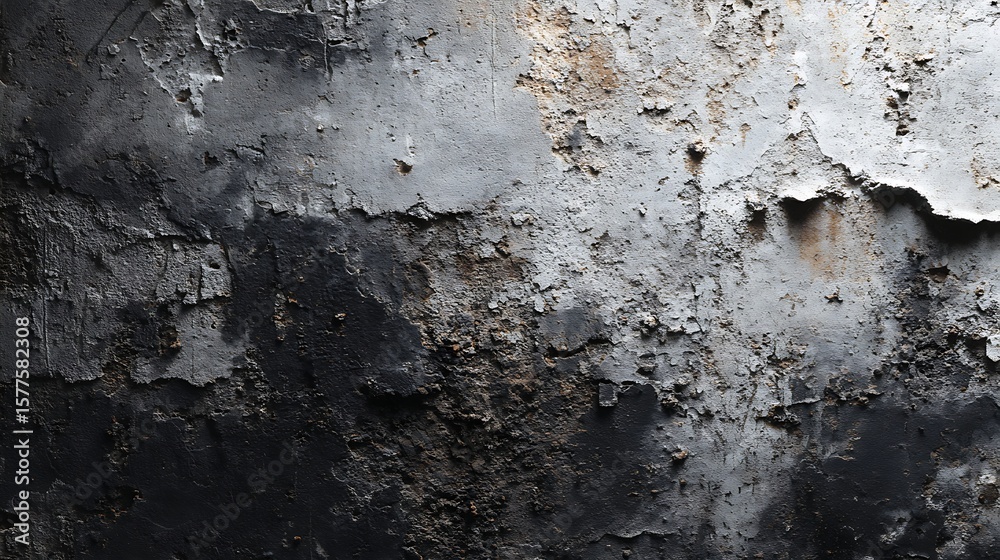 Obraz premium Grungy Wall with Peeling Paint Texture