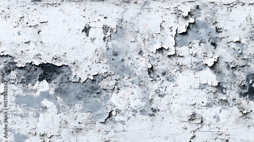 Obraz premium Peeling White Paint on Surface