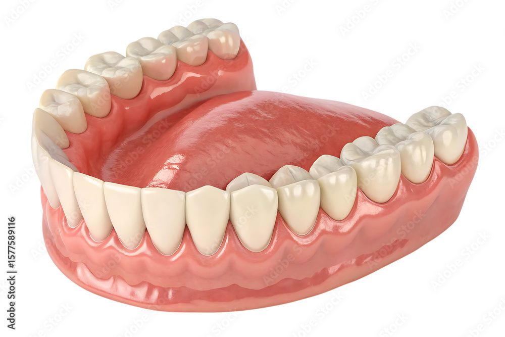 Obraz premium Dentures full removable denture PNG Image