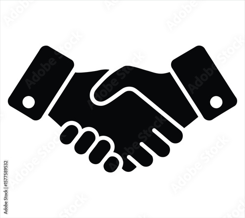 Corporate Success Handshake Symbol