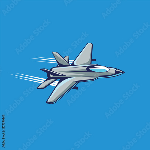 fighter plane abstract logo modern style