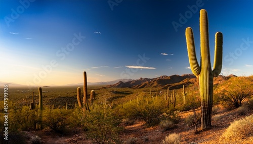 a long slender saguaro cactus in tucson arizona