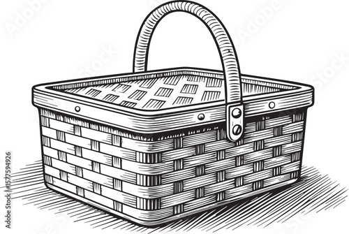 empty basket vector