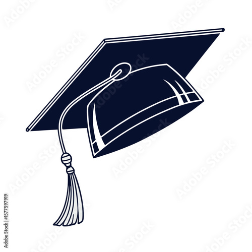 Simple Illustration of a Graduation Cap