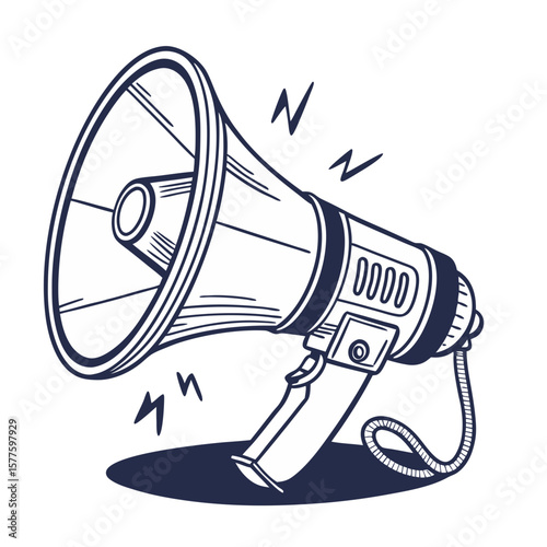 Vintage Megaphone, Ready to Broadcast a Message